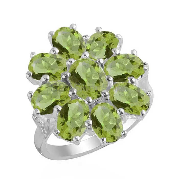 925 Sterling Silver Rings In Peridot Gemstone Jewelry 925SR2126