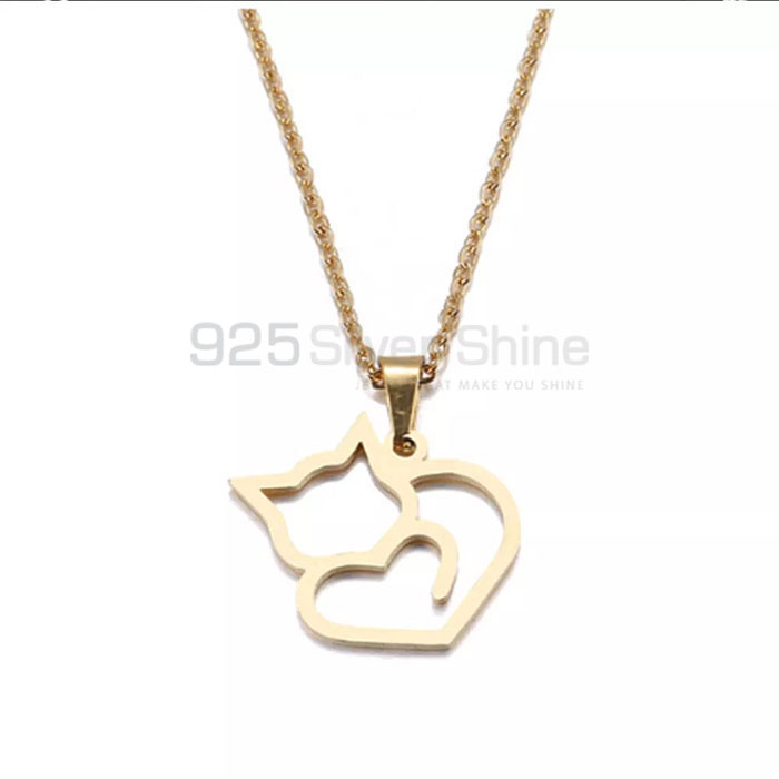 Alpaca Necklace, Animal Minimalist Necklace In 925 Sterling Silver AMN204