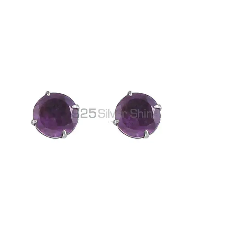 Amethyst Studs Earring In 925 Sterling Silver Jewelry 925SE14_0
