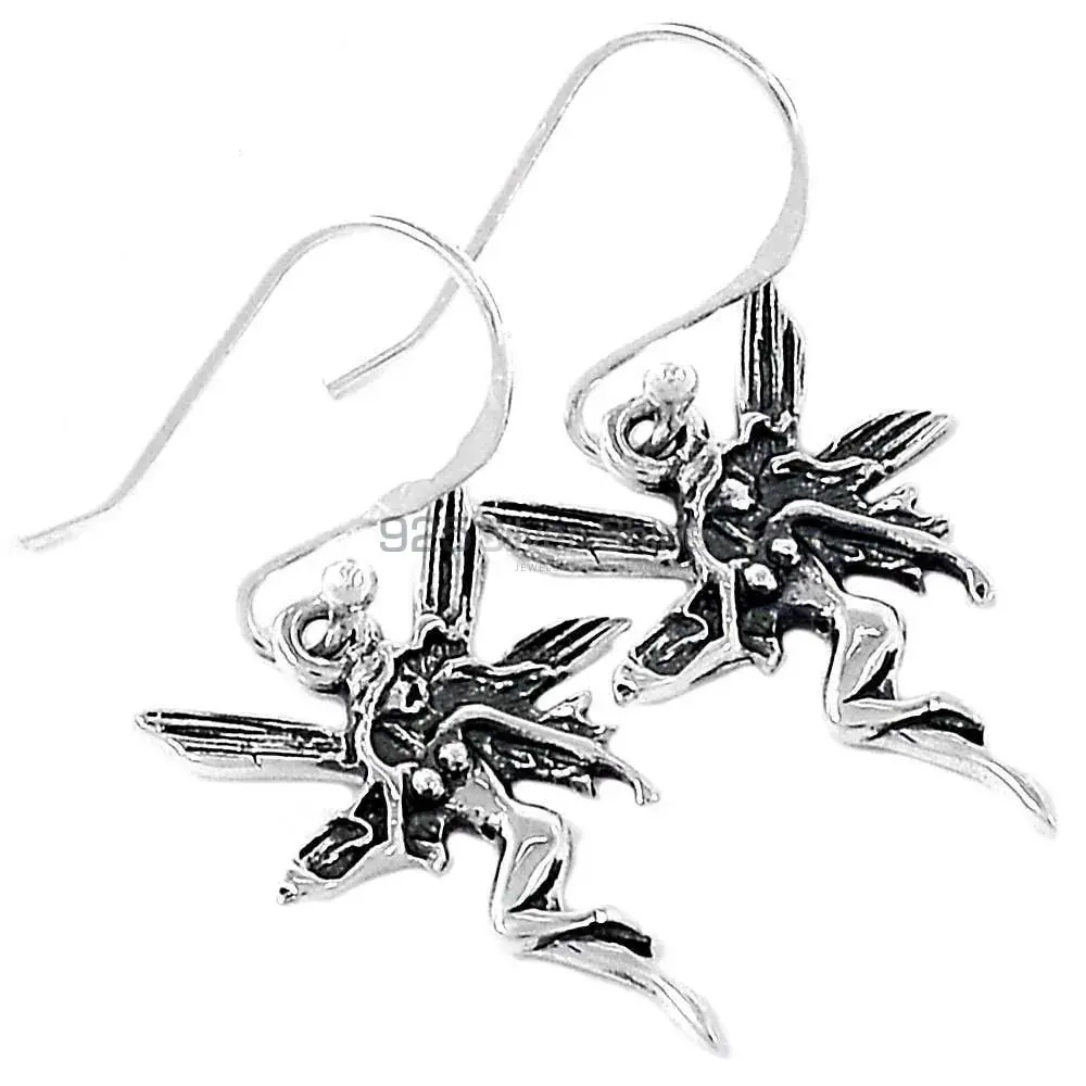 Antique Oxidized Earrings In Solid 925 Silver 925SE2899_2