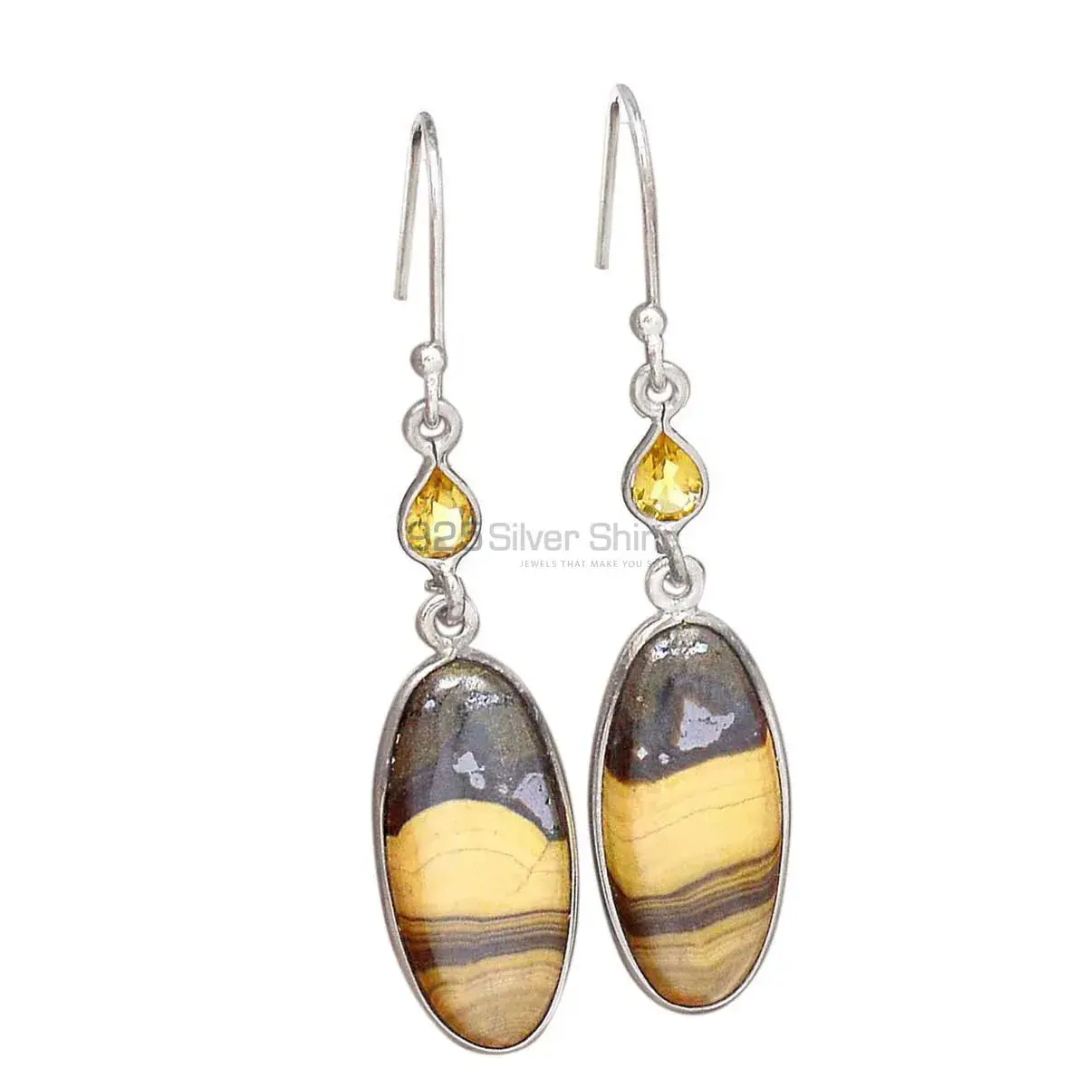 925 Sterling Silver Earrings In Multi Gemstone Jewelry 925SE2785_0
