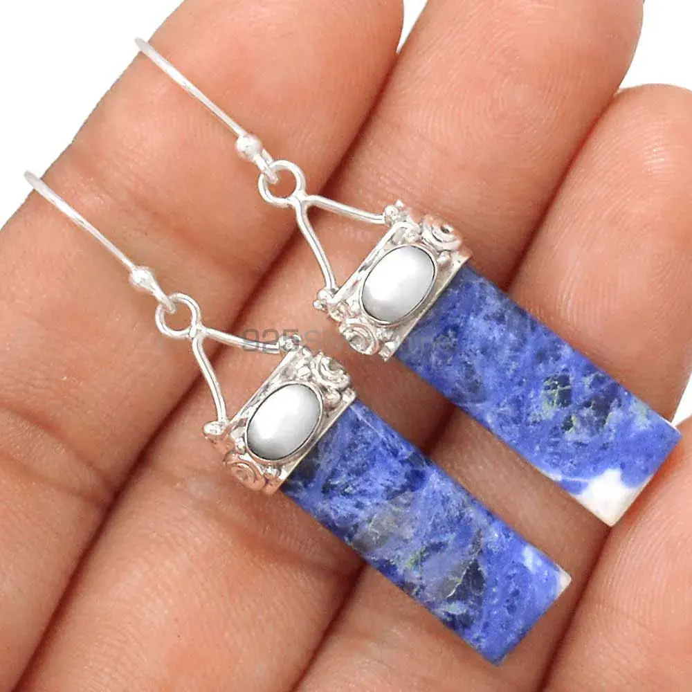 925 Sterling Silver Earrings In Multi Gemstone Jewelry 925SE3101_1