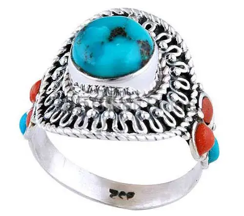 925 Sterling Silver Handmade Rings In Multi Gemstone Jewelry 925SR2936_0