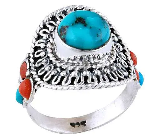 925 Sterling Silver Handmade Rings In Multi Gemstone Jewelry 925SR2936_1