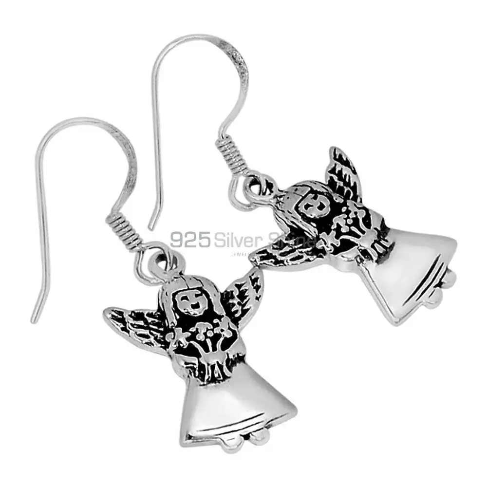 925 Sterling Silver Oxidized Handmade Earrings Jewelry 925SE2879_1