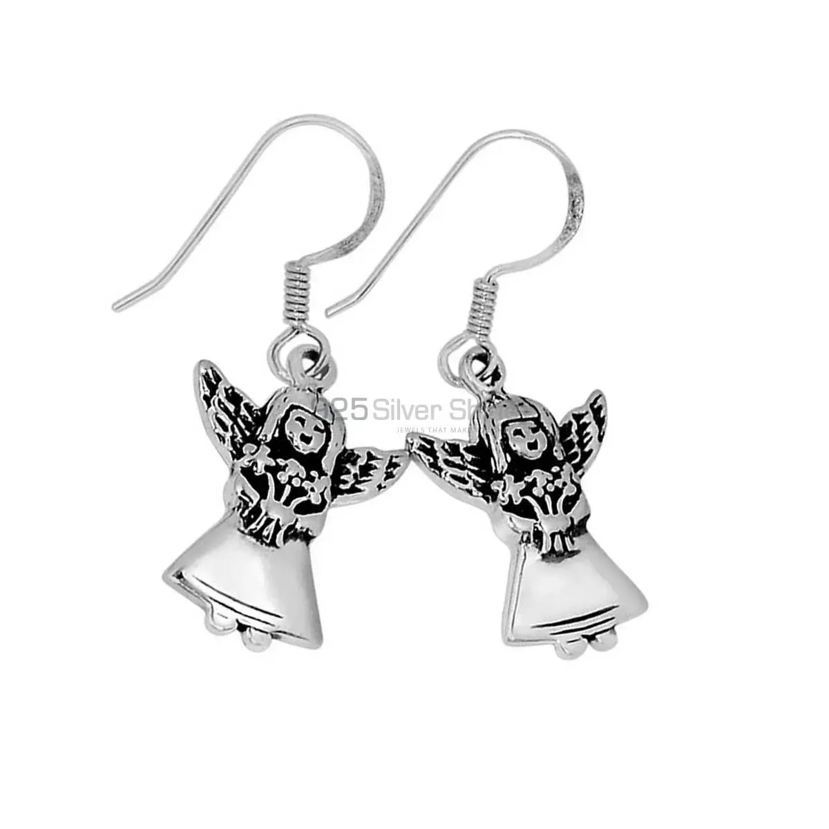 925 Sterling Silver Oxidized Handmade Earrings Jewelry 925SE2879_3