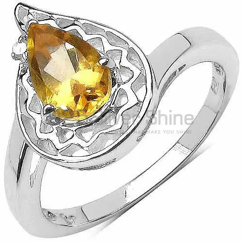 Citrine Gemstone Sterling Silver Rings 925SR3163_0