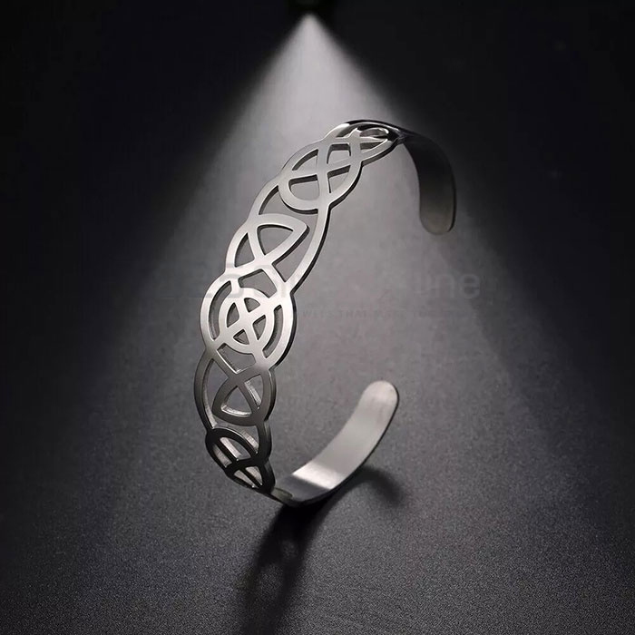 Filigree Cuff Bangle Bracelet In 925 Silver FGMB156