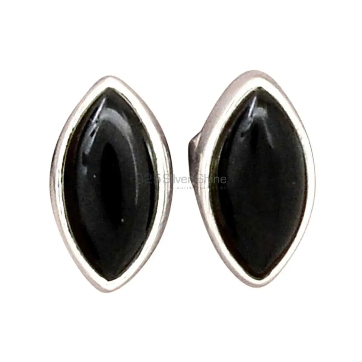 925 Sterling Silver Handmade Earrings In Black Onyx Gemstone Jewelry 925SE2709_0