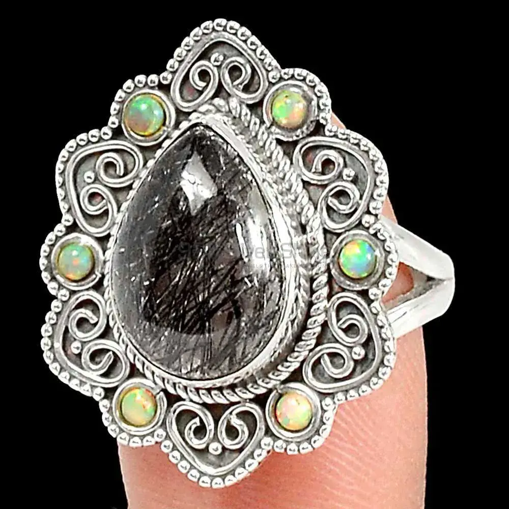 925 Sterling Silver Handmade Rings In Multi Gemstone Jewelry 925SR2212_0