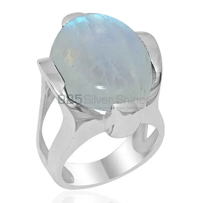 925 Sterling Silver Handmade Rings In Rainbow Moonstone Jewelry 925SR1896_0