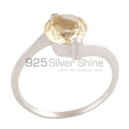 Sterling Silver Citrine Gemstone Rings 925SR3416_0