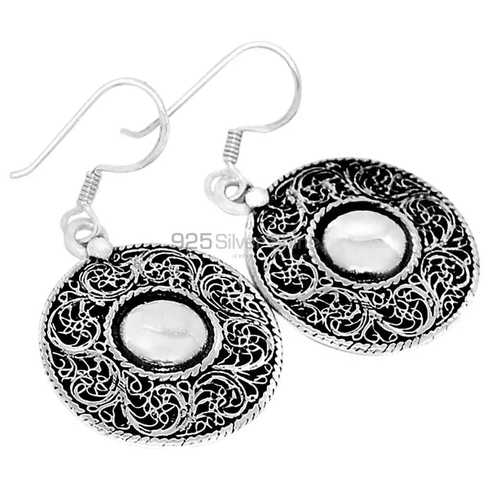 925 Sterling Silver Oxidized Handmade Earrings 925SE2880_0