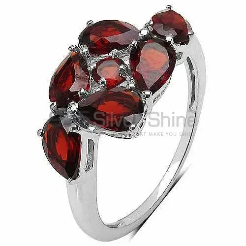 925 Sterling Silver Rings In Garnet Gemstone Jewelry 925SR3332_0