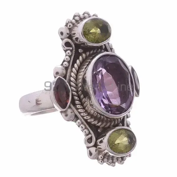 925 Sterling Silver Rings In Multi Gemstone Jewelry 925SR3647_1