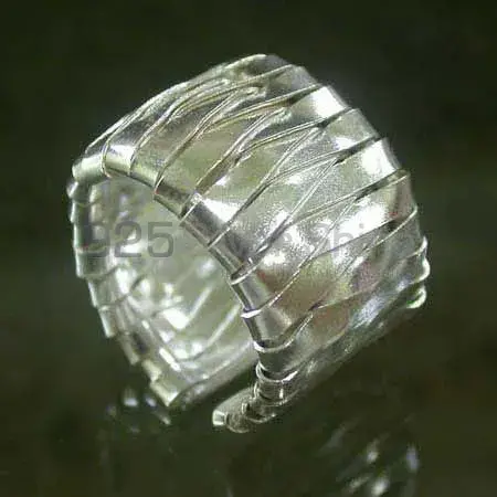 Plain 925 Solid Silver Rings Jewelry 925SR2534_0