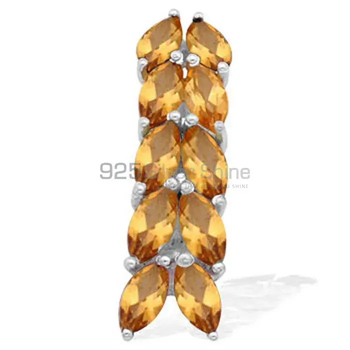 925 Fine Silver Pendants In Citrine Gemstone Jewelry 925SP1540