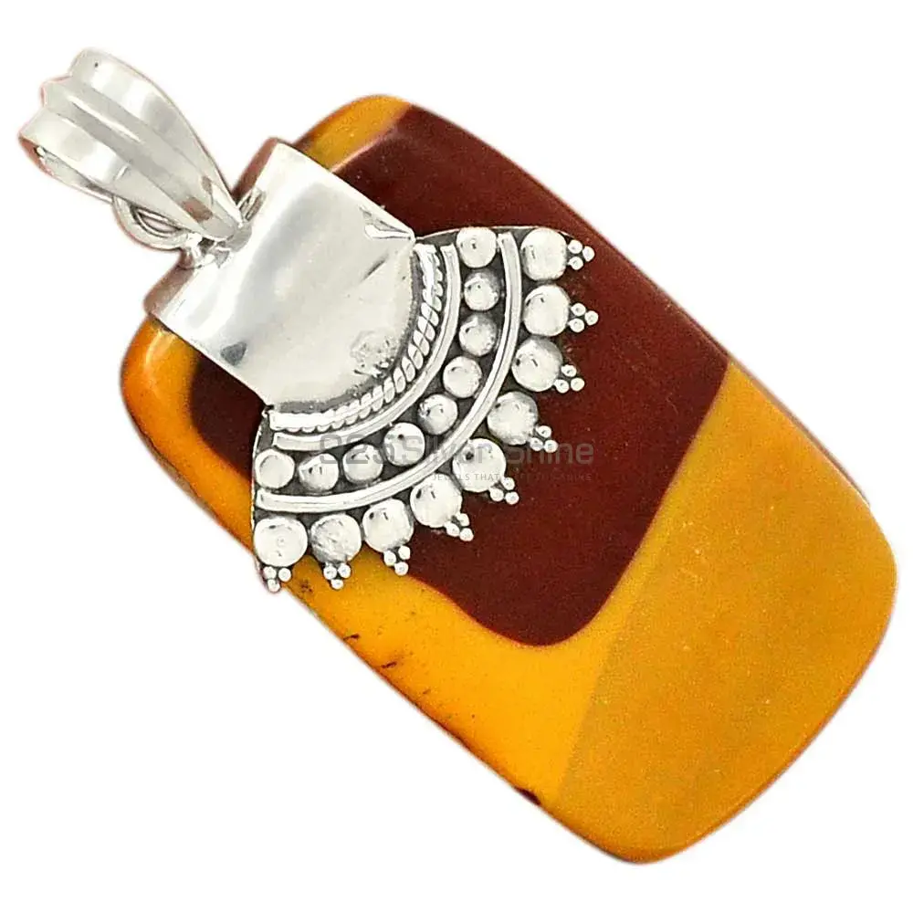 925 Fine Silver Pendants In Mookaite Gemstone Jewelry 925SP66-5_0