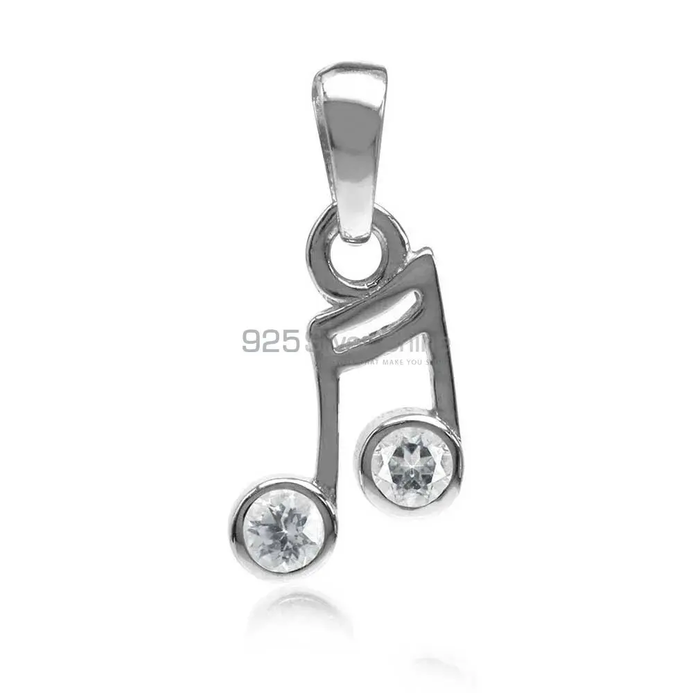 925 Solid Silver Pendants In Crystal Jewelry 925SP07-2_1