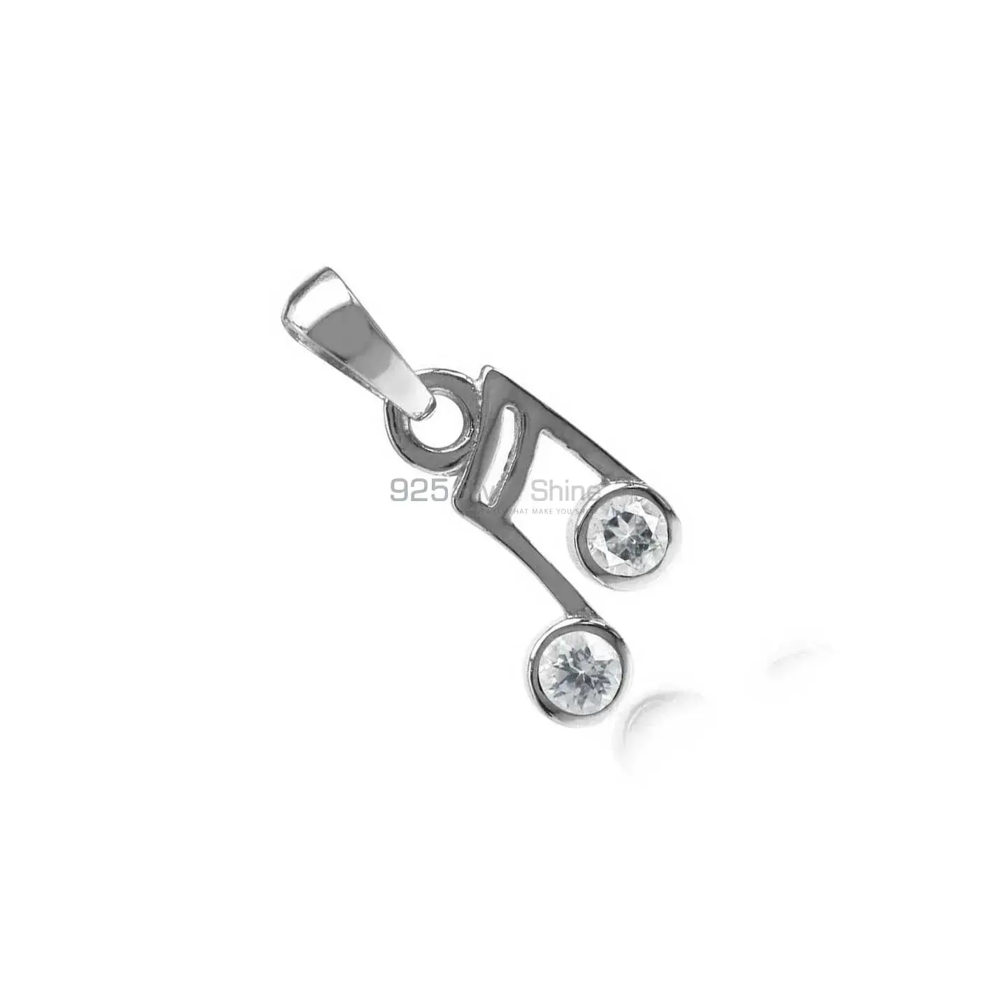 925 Solid Silver Pendants In Crystal Jewelry 925SP07-2_3