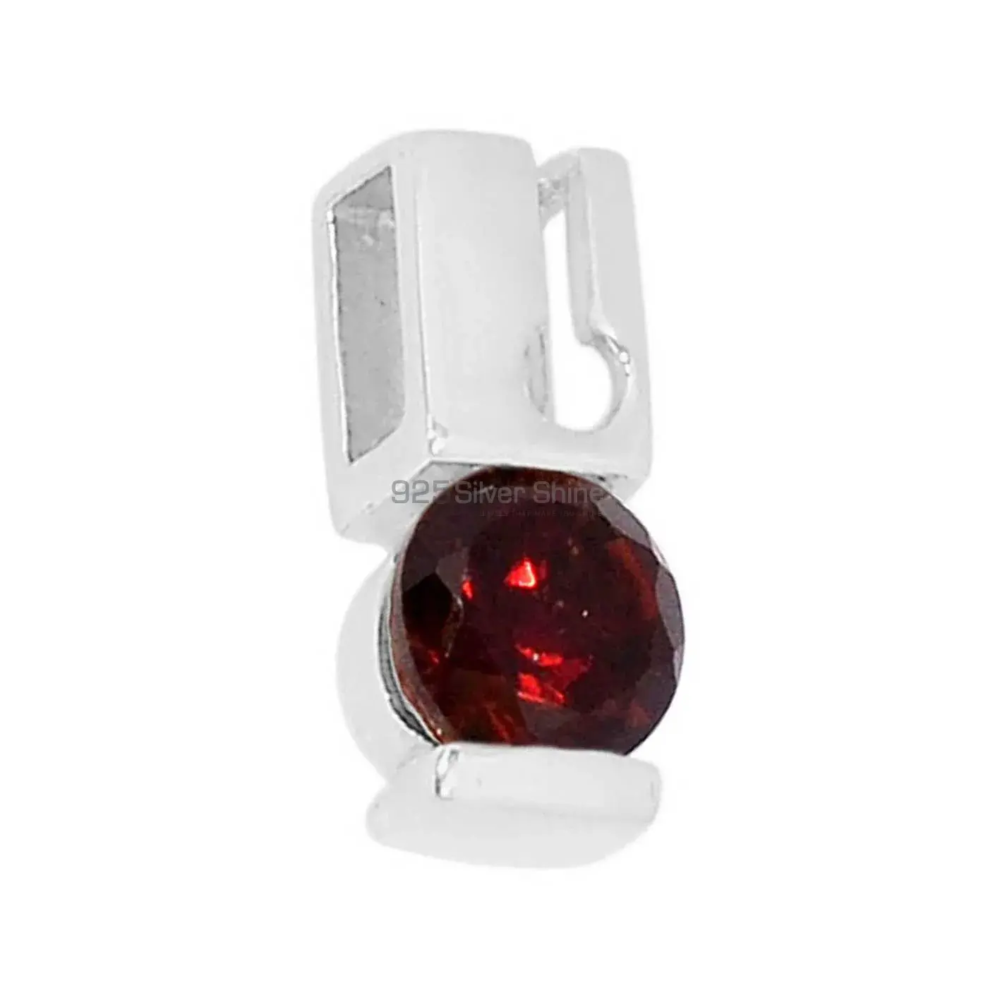 Garnet Gemstone Pendants In 925 Fine Silver Jewelry 925SSP338-4_2