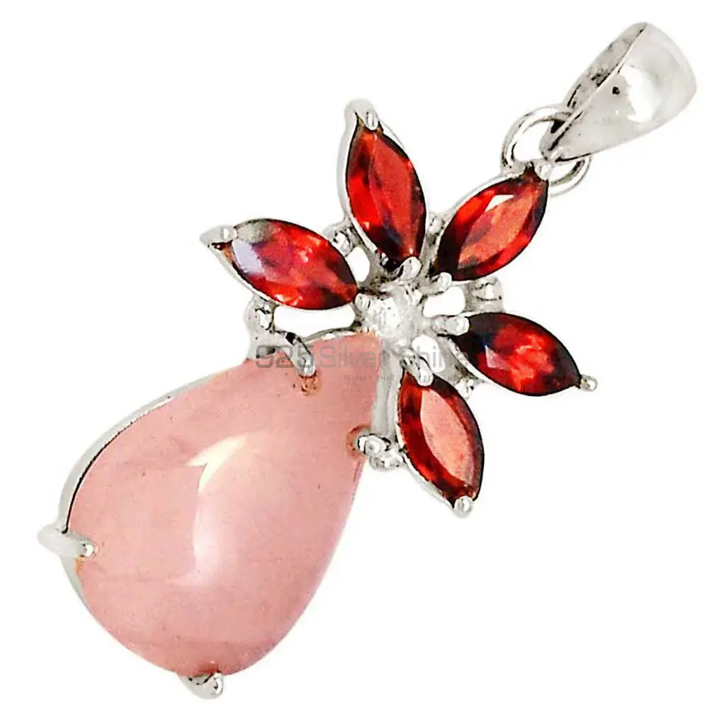 Multi Gemstone Handmade Pendants In Solid Sterling Silver Jewelry 925SP13-2_2