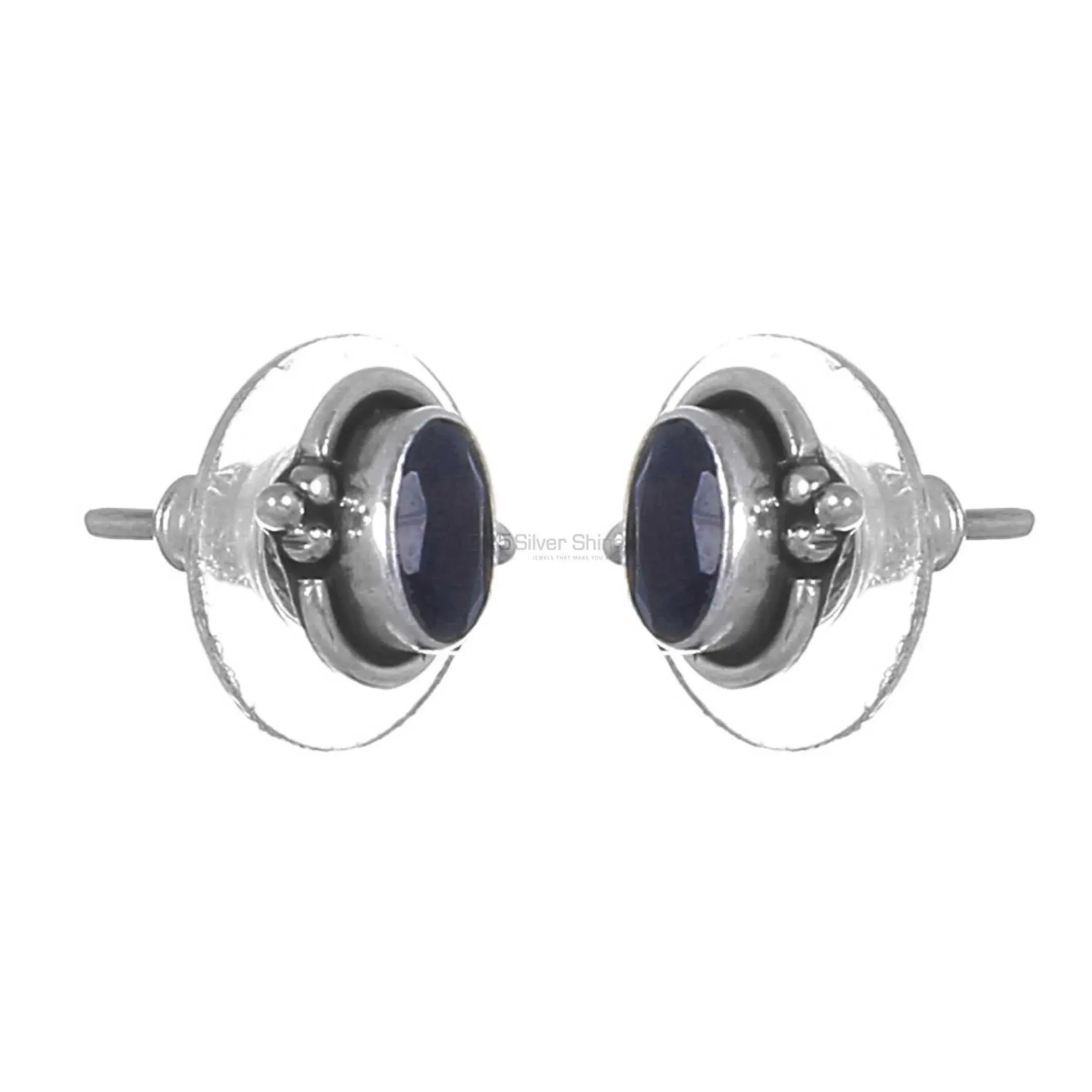 925 Sterling Silver Handmade Earrings In Black Onyx Gemstone Jewelry 925SE268_0