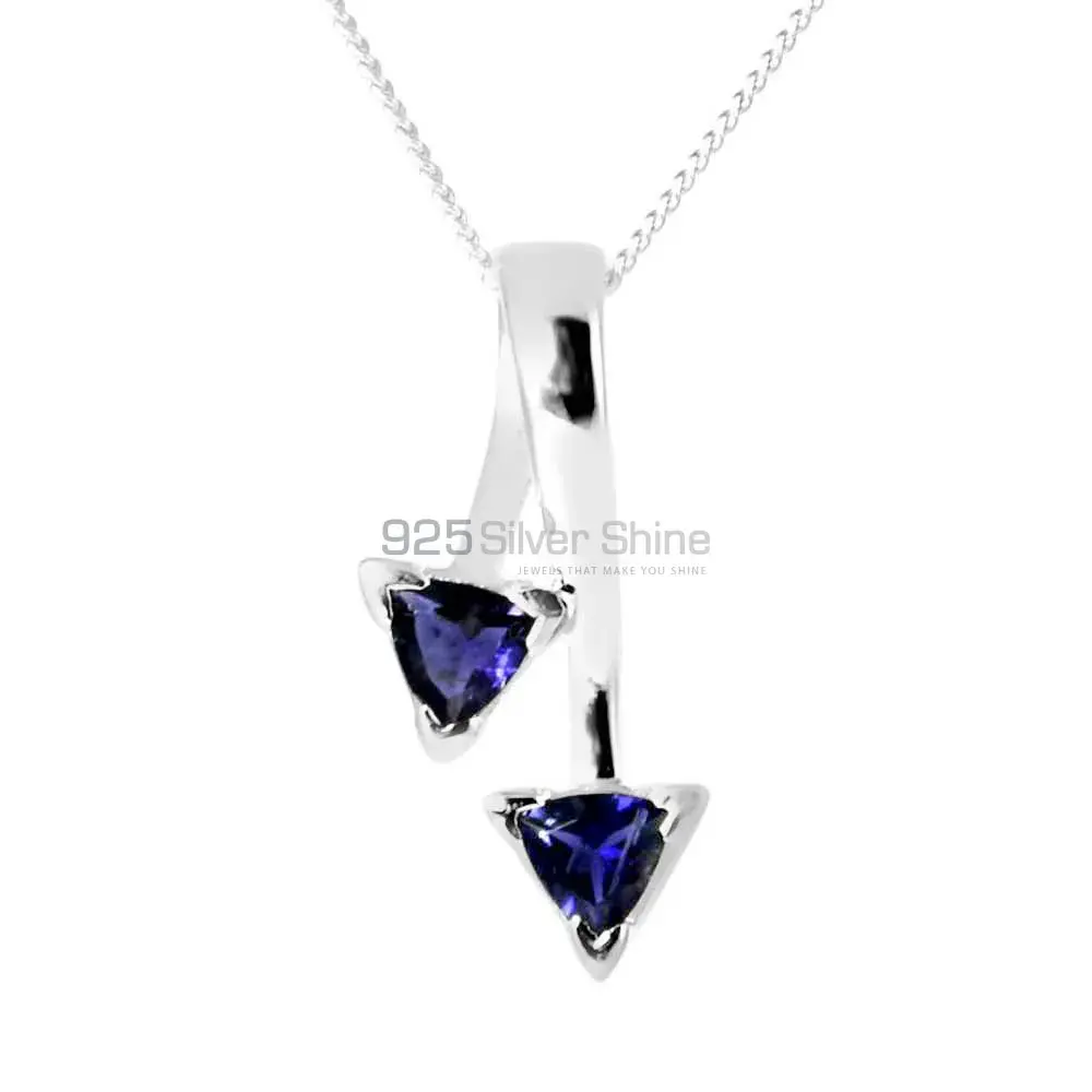 Iolite Gemstone Pendants In 925 Fine Silver Jewelry 925SP210-3_0