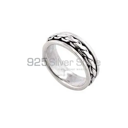 Plain Sterling Silver Rings Jewelry 925SR2651_1