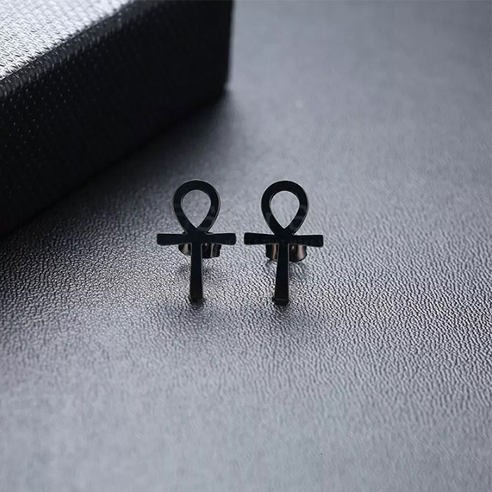 Sterling Silver Cross Earrings For Any Association CRME60_1