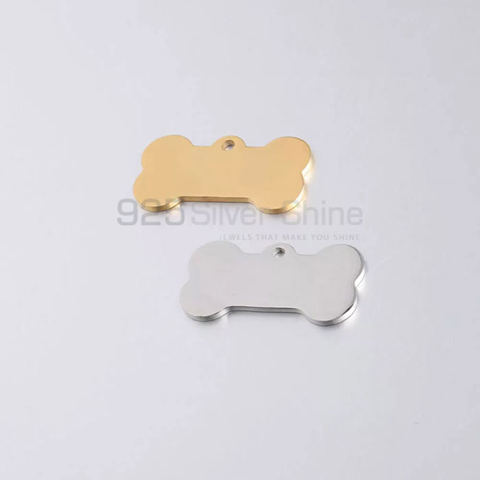 Bone Dog Plate Pet Silver Pendant, Animal Minimalist Pendant In 925 Sterling Silver AMP265_0
