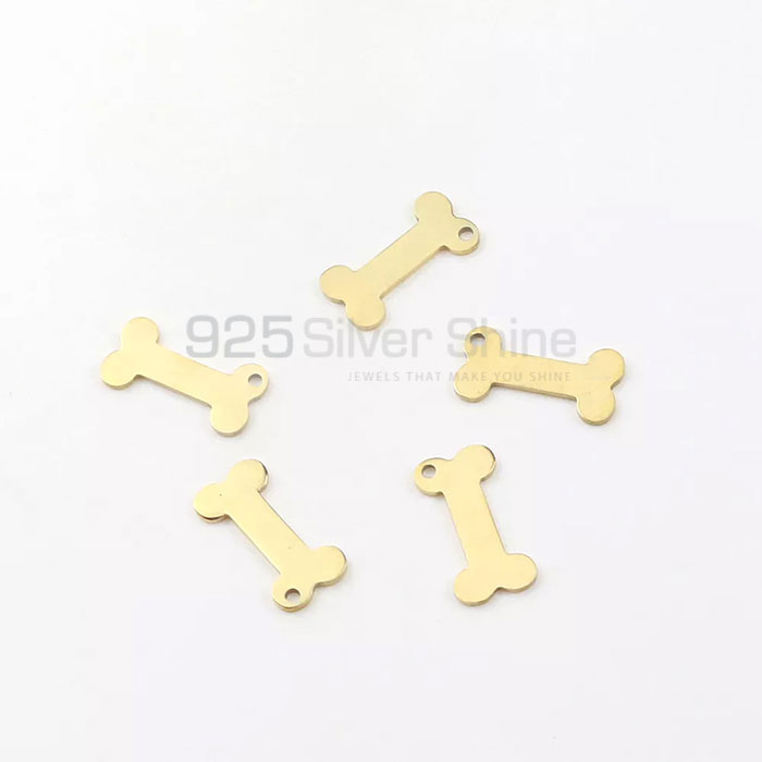 Bone Dog Plate Pet Pendants, Animal Minimalist Pendant In 925 Sterling Silver AMP280_0