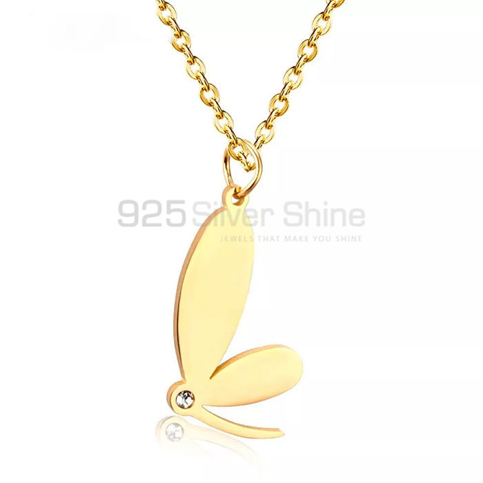 Butterfly Necklace, Hand Made Animal Minimalist Necklace In 925 Sterling Silver AMN187_0