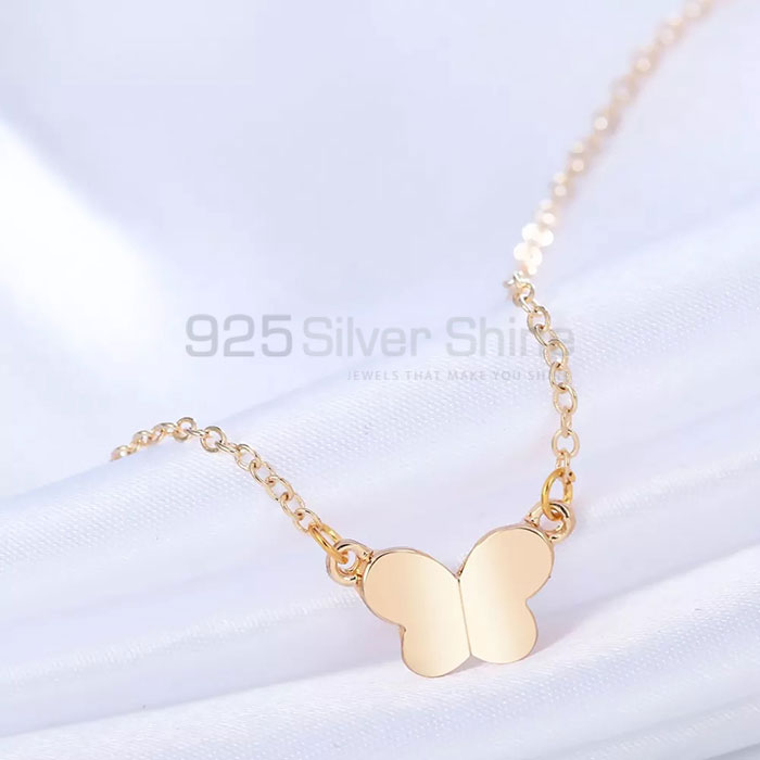 Butterfly Necklace, Animal Minimalist Necklace In 925 Sterling Silver AMN143_0