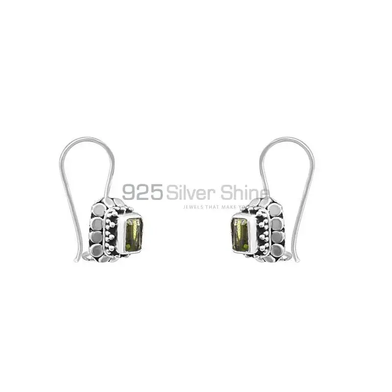 Citrine Semi Precious Gemstone Earring In 925 Solid Silver Handmade Jewelry 925SE20_1
