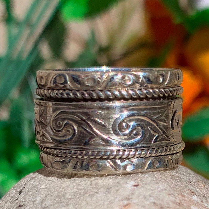 Spinner Ring In 925 Sterling Silver Jewelry SSR166