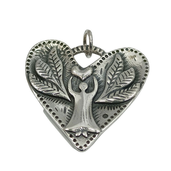 Ethnic Look Angle Pendant In 925 Sterling Silver 925NSP13_0