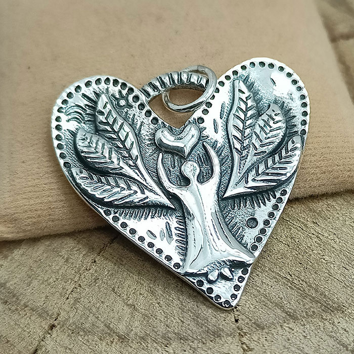 Ethnic Look Angle Pendant In 925 Sterling Silver 925NSP13