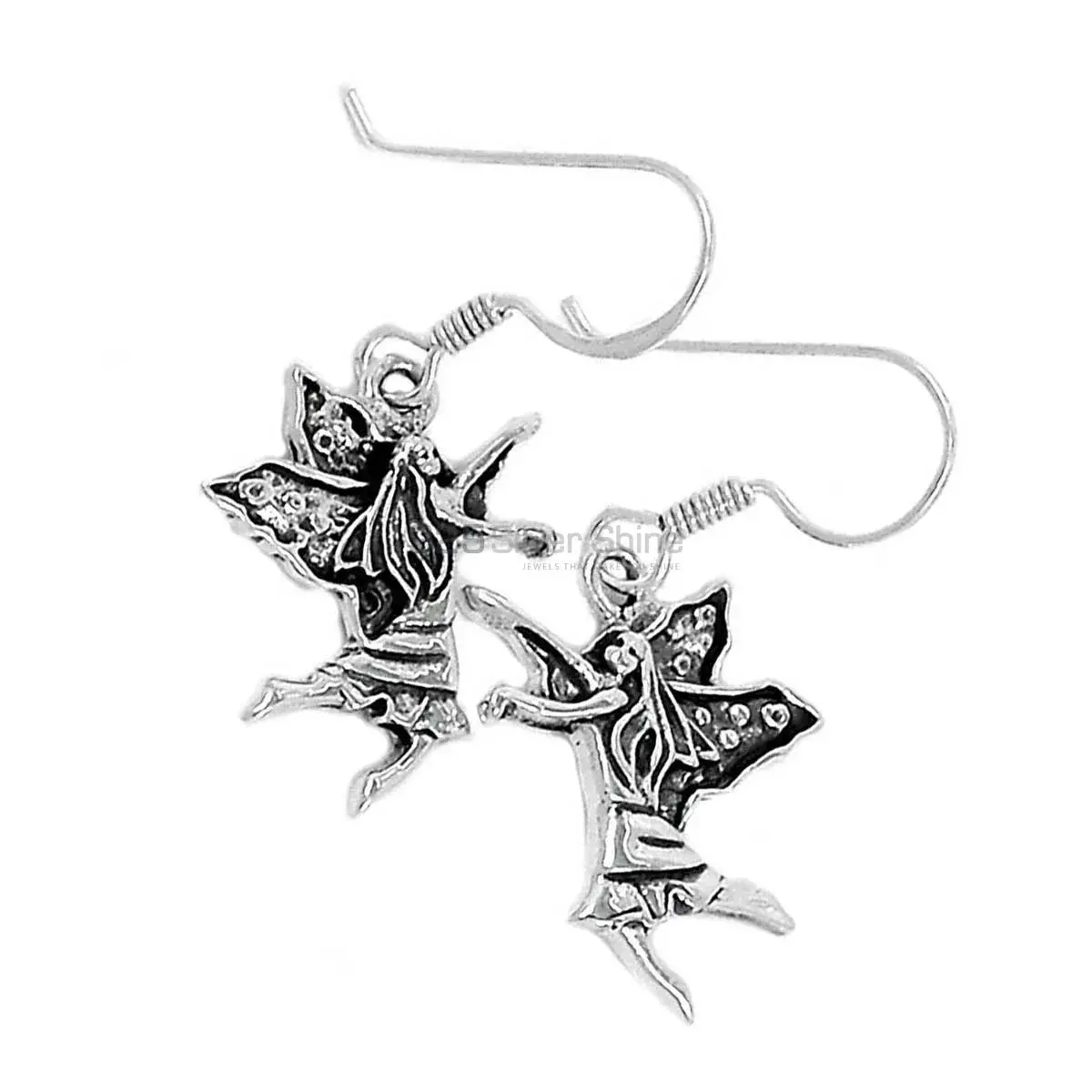 Fine 925 Sterling Silver Plain earring 925SE2893_3