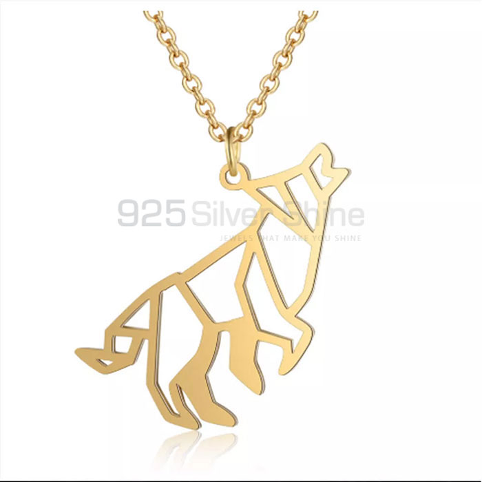 Fox Necklace, Animal Minimalist Necklace In 925 Sterling Silver AMN213