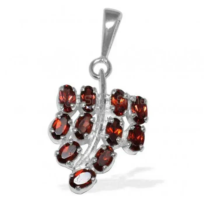Garnet Gemstone Pendants In 925 Solid Silver Jewelry 925SP1644_0