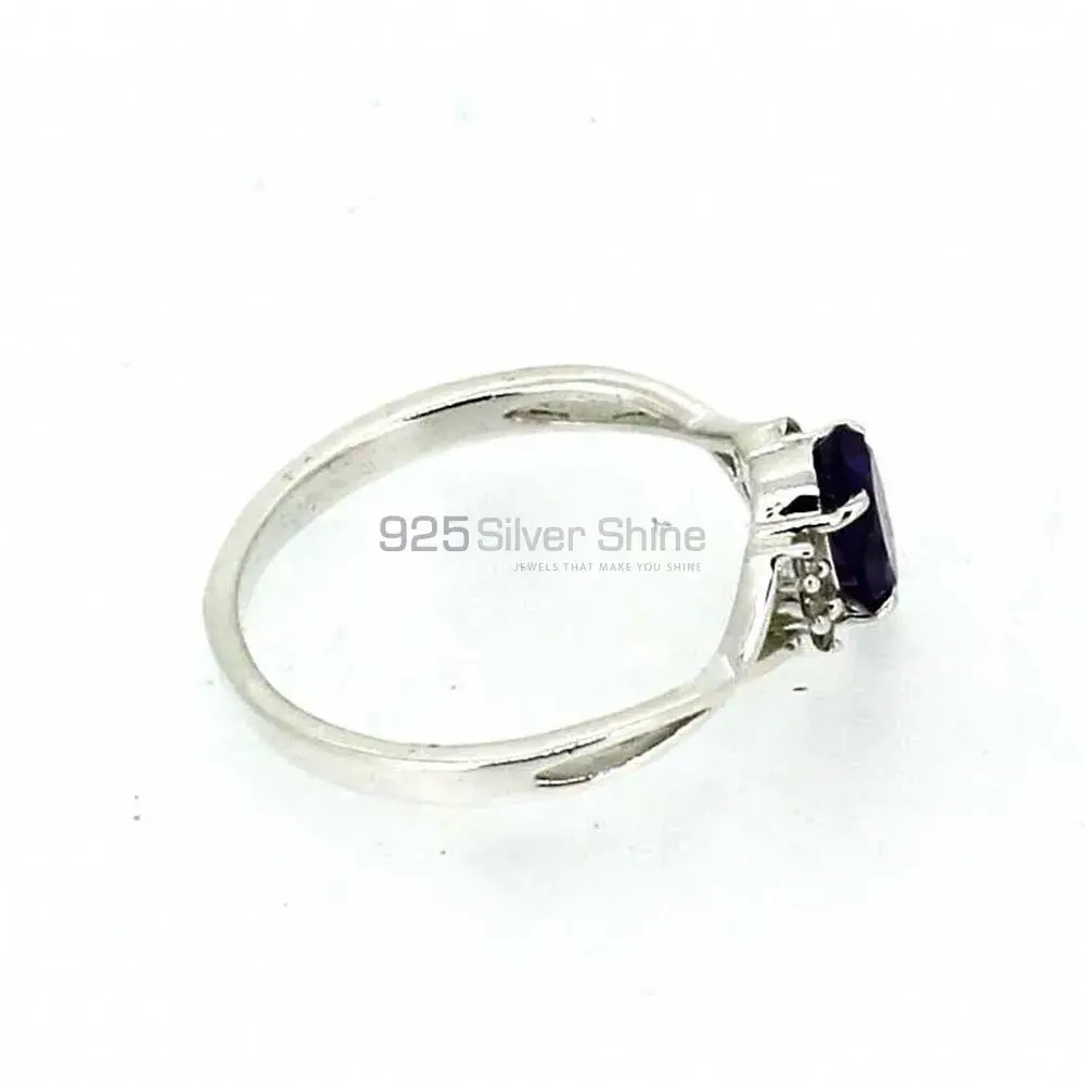 Sterling Silver Amethyst Birthstone Rings 925SR050-5_1
