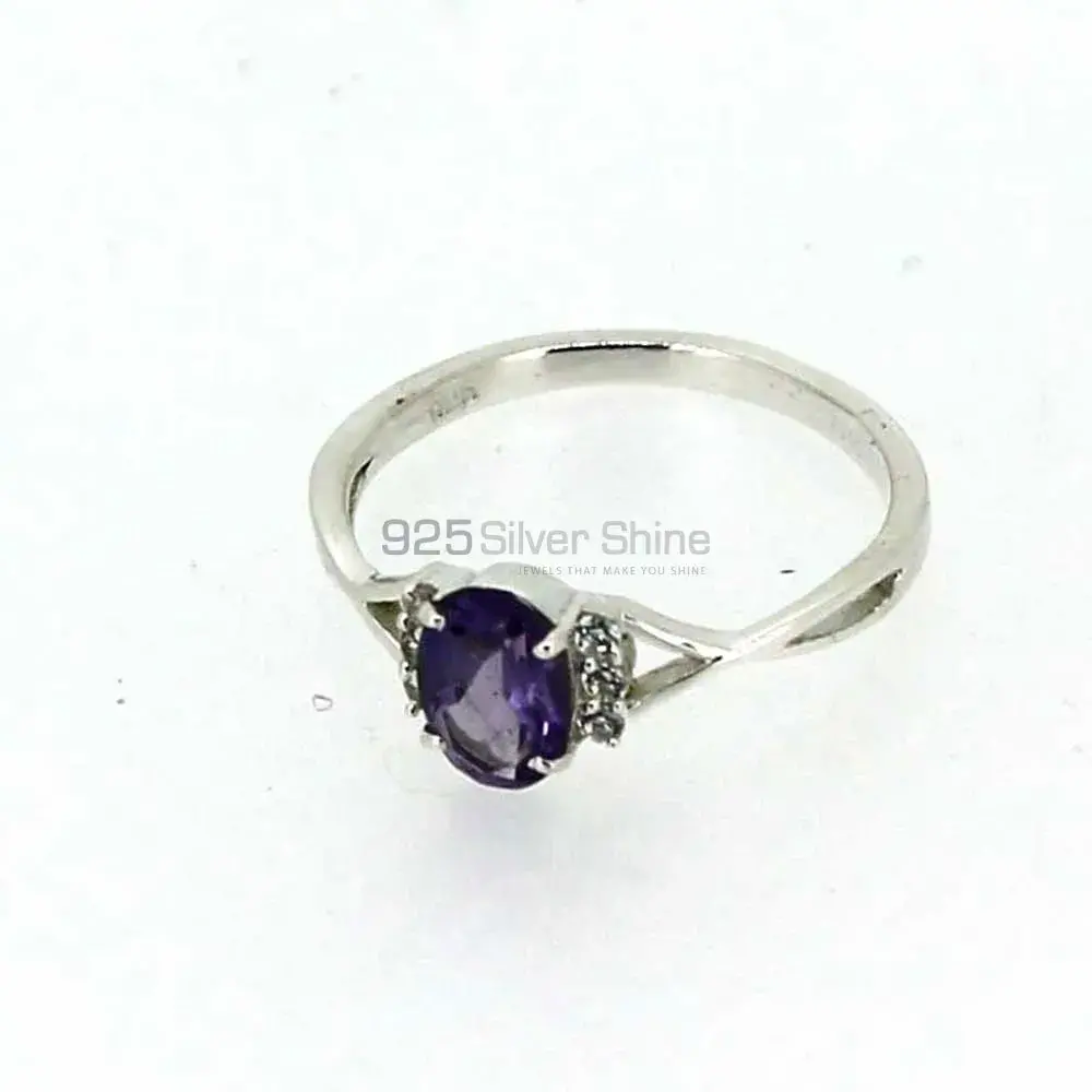 Sterling Silver Amethyst Birthstone Rings 925SR050-5_2