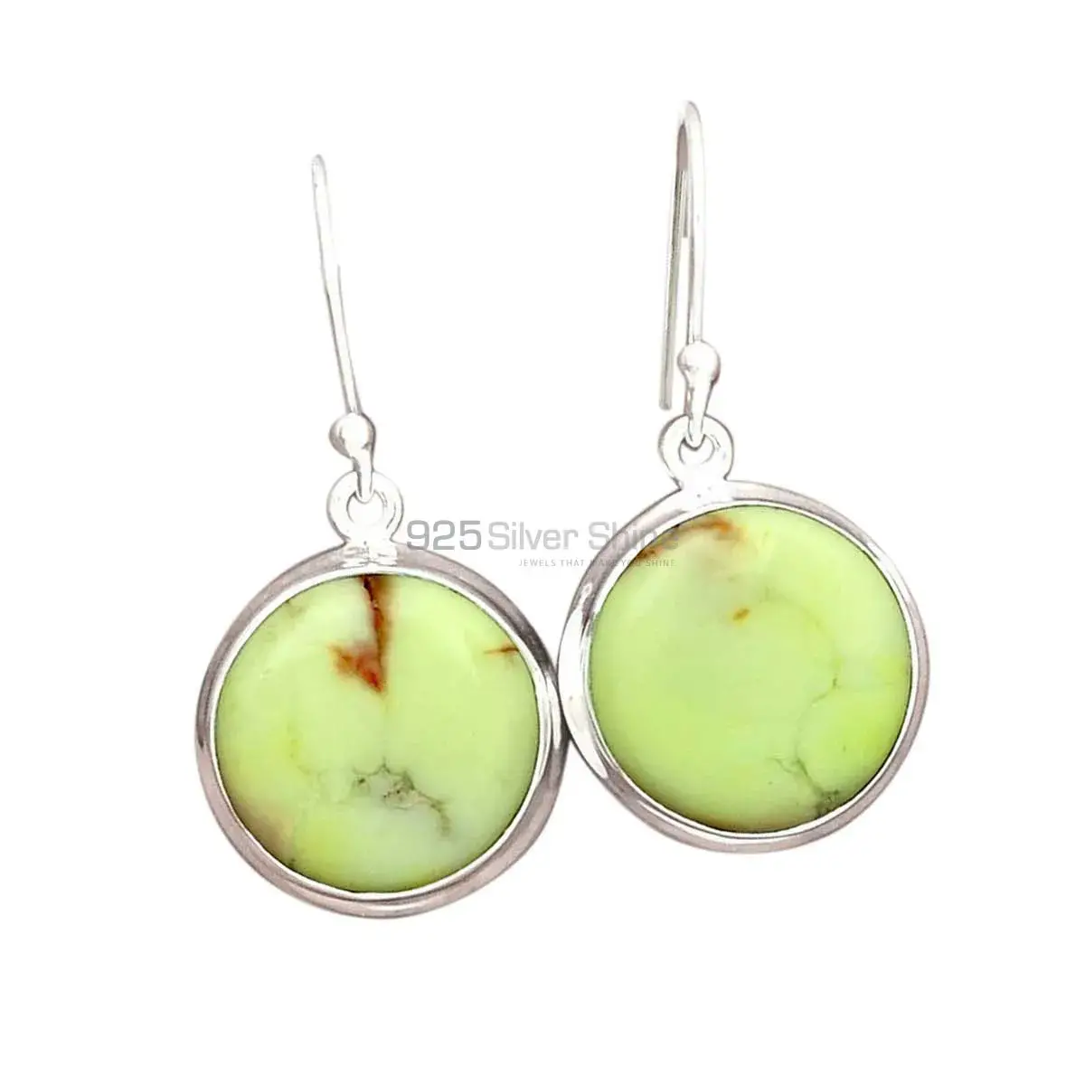 Genuine Agate Gemstone Earrings In Solid 925 Silver 925SE2265_0