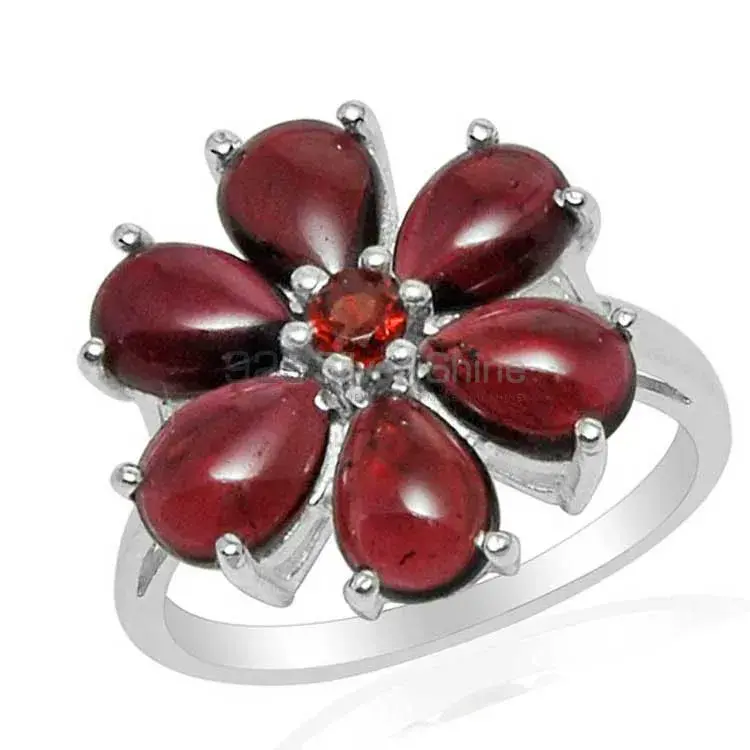 Genuine Garnet Gemstone Rings In 925 Sterling Silver 925SR1450_1