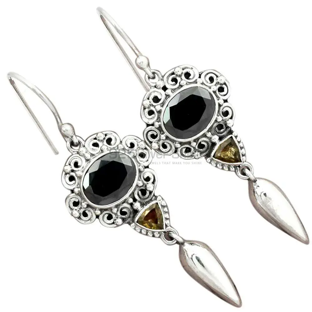 Genuine Multi Gemstone Earrings In 925 Sterling Silver Jewelry 925SE2450_2
