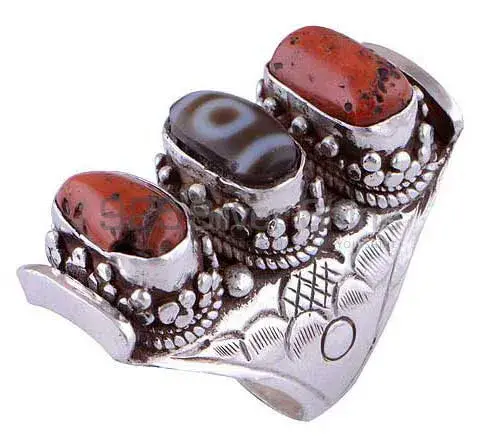 Genuine Multi Gemstone Rings In 925 Sterling Silver Jewelry 925SR2741_1
