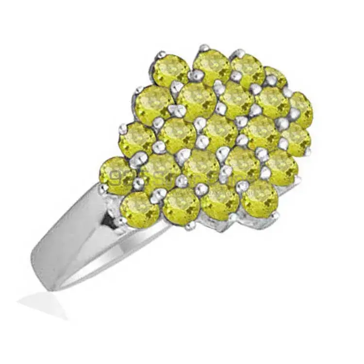 Genuine Peridot Gemstone Rings In 925 Sterling Silver 925SR1833_0