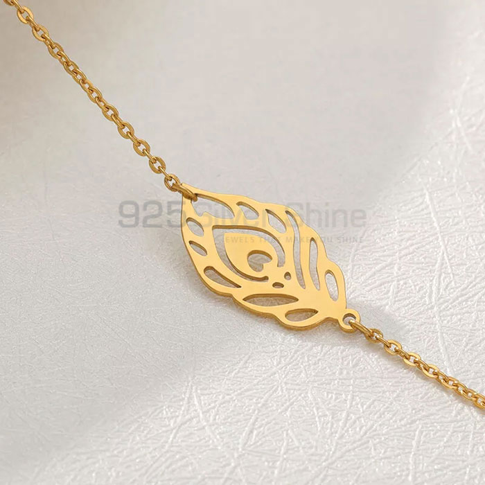 Feather Minimalist Bracelet In Sterling Silver FTMB151