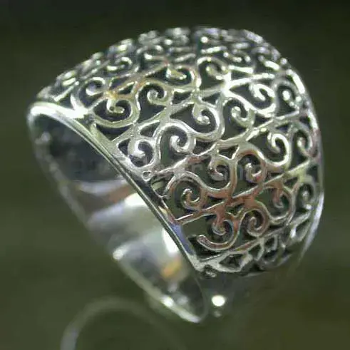 Handmade Plain Silver Rings Jewelry 925SR2448_2
